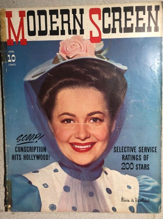 MODERN SCREEN magazine cover Issue 125 April 1941